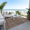 Homeroots 10' X 14' Coffee And Ivory Geometric Washable Indoor Outdoor Area Rug 605589 - alternate 5