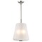 Nuvo Lune, 3 Light Pendant, Brushed Nickel Finish, Etched White Glass 60/8228 - alternate 4