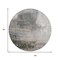 Homeroots 8' Beige And Gray Round Abstract Washable Indoor Outdoor Area Rug 632025 - alternate 4