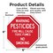 Signmission Warning Pesticides Fire Will Cause, 6 inch X 6 inch, Plastic Sign, 2PK OC-P-2PACK-6-341 - alternate 6