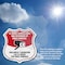 Signmission Bilingual 24 Hour Surveillance Shield Si, 4 inch X 4 inch, Vinyl Decal, 2PK SHI-D-2PACK-4-363 - alternate 3