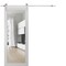 Sartodoors Sturdy Barn Door, Lucia 2166 White Silk with Clear Glass, 6.6FT Silver Rail Hangers Heavy Hardware LUCIA2166BD-S-WS-18 - alternate 1