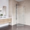 Vigo Verona 34 in. L x 34 in. W x 73 in. H Frameless Neo-angle Shower Enclosure in Chrome with 3/8 in. VG6061CHCL36 - alternate 2