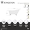 Kingston Brass 60" Cast Iron Oval Single Slipper Clawfoot Tub, No Faucet Drillings, White/Brushed Brass VCTND6030NT7 - alternate 2