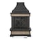Sunjoy Heirloom Slate Wood Burning Fireplace, Black A304001005 - alternate 1