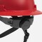 Ironwear Type 2 Class E Full Brim Safety Helmet w/ Chin Strap, Red 3968-R - alternate 4