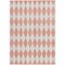 Homeroots 9' X 12' Salmon And Ivory Geometric Washable Indoor Outdoor Area Rug 577107 - alternate 5