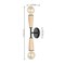 Jonathan Y Katia 5.13" 2-Light Modern Designer Iron/Wood Double Sided Hourglass LED Sconce, Light Brown/Black JYL1600A - alternate 3