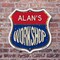 Signmission Alan's Workshop, 6 Inch X 6 Inch, Plastic Sign SHI-P-6-489-ALAN - alternate 2