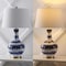 Jonathan Y Tucker 30.5" Ceramic/Metal LED Table Lamp, Blue/White JYL3054B - alternate 5