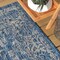 Jonathan Y Tela Bohemian Textured Weave Floral Navy/Gray 9 ft Round Indoor/Outdoor Area Rug SMB100B-9R - alternate 5