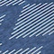 Homeroots 8' Navy Blue And Ivory Round Geometric Washable Indoor Outdoor Area Rug 598600 - alternate 4