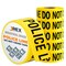 Jrex Safety Police Line Do Not Cross Tape Roll - 1000 Ft x 3 Inch Wide Each - Yellow, 6PK PPLT-JR-6PK - alternate 1