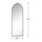 Homeroots 59" Gold Arch Metal Framed Standing Mirror 565114 - alternate 2