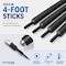 Kable Kontrol 3:1 Heavy Wall Flame Retardant Heat Shrink Tubing - 38 mm ID - 4FT Stick - Black HSHW31-38-4-BK - alternate 4