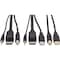 Eaton EATON Tripp Lite Series DisplayPort KVM Cable Kit - DP, USB, 3.5 mm Audio 3xM/3xM + USB M/M, 4K P783-006-U - alternate 1