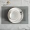 Dinewares Perlaceo Luxurious Collection of 32-Piece White with Gold Rim Bone China Dinnerware Set - QI004761.32 - alternate 2