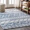 Jonathan Y Moroccan HYPE Boho Vintage Tribal Cream/Blue 3 ft. x 5 ft. Area Rug MOH103A-3 - alternate 1