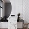 Apollo Tile White 0.6 in x 12 in Glass Glossy Pencil Liner Tile Trim 0.5 sqft/case, 10PK T88066-15A - alternate 6