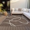 Homeroots 8' X 10' Brown And Beige Abstract Washable Indoor Outdoor Area Rug 597466 - alternate 3