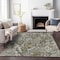 Homeroots 5' X 8' Brown Beige And Tan Abstract Washable Indoor Outdoor Area Rug 588451 - alternate 3