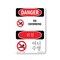 Signmission Safety Sign, OSHA Danger, 10" Height, Aluminum, No Swimming Bilingual, VK-1709 OS-DS-A-710-VK-1709 - alternate 1