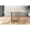 Homeroots Modern Square Wood and Gold Dining Table 397606 - alternate 2
