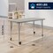 Flash Furniture Wren 48 in x 24 in Adjustable Height Activity Table, Thermal Laminate Top, Standard Legs, Light Gray XU-A2448-REC-LTGRY-T-P-CAS-GG - alternate 3