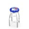 Holland Bar Stool Co 36" Chrome New York Rangers Swivel Bar Stool, Accent Ring L8C2C36NYRang - alternate 1