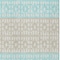 Homeroots 10' X 14' Teal Blue Aqua And Ivory Geometric Washable Indoor Outdoor Area Rug 613878 - alternate 5
