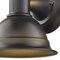 Homeroots Antique Bronze Aluminum Wall Sconce 398465 - alternate 4