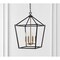 Jonathan Y Pagoda 16" 4-Light Classic Traditional Metal Cage Lantern LED Pendant, Oil Rubbed Bronze/Brass Gold JYL7437D - alternate 3