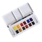 Daler-Rowney Aquafine Watercolor Paint Half Pan Travel Set, Assorted Colors, 12-Piece Set D131900001 - alternate 1