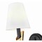 Z-Lite Claudelle 1-Light Wall Sconce, 5.75 in W x 14 in H, Matte Black + Modern Gold 4014-1S-MB-MGLD - alternate 4