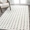 Jonathan Y Pele Modern Geometric Dot Shag White/Gray 5 ft. x 8 ft. Area Rug MOH400A-5 - alternate 4