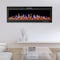 Northwest 72in Wall Mounted Electric Fireplace Recessed Heater with Front Vent, Remote, LED Flames 80-EFFV-7 - alternate 1