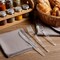Bakkenmaster Disposable Cutlery Set Forks, Knives and Spoons, Heavy-Duty BPA-Free Plastic, Reusable, 1000PK BK-1000CM - alternate 2