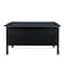 Regency Mesa Steel Single Pedestal Teacher's Office Desk 48in x 30in - Grey Top, Black Base 66348SPGYBK - alternate 3