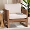 Bali & Pari Helina Bohemian Bleached Seagrass and Acacia Wood Arm Chair 254-13850-ZORO - alternate 5