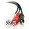 C2G 3FT VALUE SERIES&TRADE; ONE 3.5MM STEREO MALE TO TWO RCA STEREO MALE Y-CABLE 39942 - alternate 2