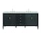 James Martin Vanities Myrrin 72'' D Vanity, Carbon Oak w/ Victorian Sil Silestone Top w/FreePower Wireless Charger 485-V72-CBO-FVSL - alternate 1
