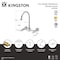 Kingston Brass Two-Handle Wall Mount Bridge Kitchen Faucet, Brushed Nickel KS1298BPL - alternate 2