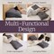 Lavish Home Triangle King Wedge Pillow Headboard, Gray, 70 in x 19.6 in HT-PILLOW6-K - alternate 4