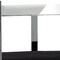 Homeroots 26" Black and Silver Velvet and Stainless Steel Low Back Counter Height Bar Chair 555078 - alternate 3