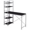 Homeroots 47" Black and Silver Computer Desk 285414 - alternate 2