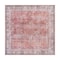 World Rug Gallery Vintage Inspired Machine Washable Non Slip Area Rug 6 ft 7 in x 6 ft 7 in Square Red 6029RED6SQ - alternate 4