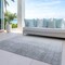 Homeroots 9' X 12' Gray And Silver Abstract Washable Indoor Outdoor Area Rug 588230 - alternate 2