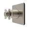 Kingston Brass Single-Handle Six-Way Diverter Valve with Square Trim Kit, Brushed Nickel KS4048DX - alternate 1
