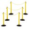 Us Weight ChainBoss Outdoor/Indoor Stanchion with 10 ft of Yellow Plastic Chain - Fillable Base, 6PK U2204YCPK6 - alternate 1