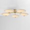 Corbett Lighting Cologne 5 Light Integrated LED Flush Mount in Vintage Brass 521-60-VB - alternate 3